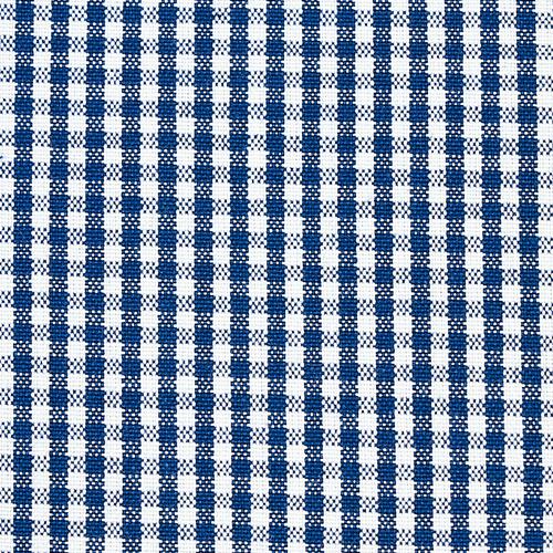 SCHUMACHER BARNET COTTON CHECK FABRIC 64628 / NAVY