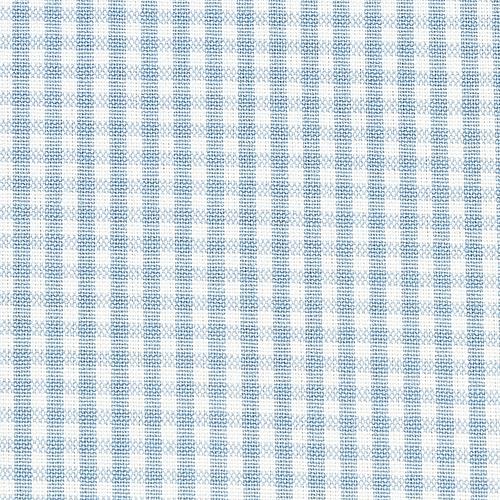 SCHUMACHER BARNET COTTON CHECK FABRIC 64629 / SKY