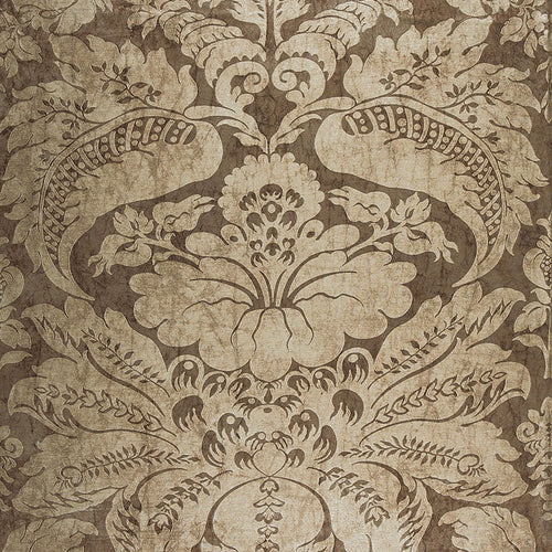 SCHUMACHER CORDWAIN DAMASK FABRIC 65870 / MICA