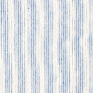 Schumacher Mathis Ticking Stripe Sky Fabric