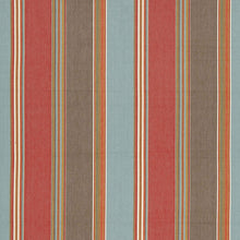 Load image into Gallery viewer, SCHUMACHER ADDISON COTTON STRIPE FABRIC 66000 / RED EARTH