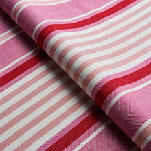 Load image into Gallery viewer, SCHUMACHER MINZER COTTON STRIPE FABRIC 66016 / PINK