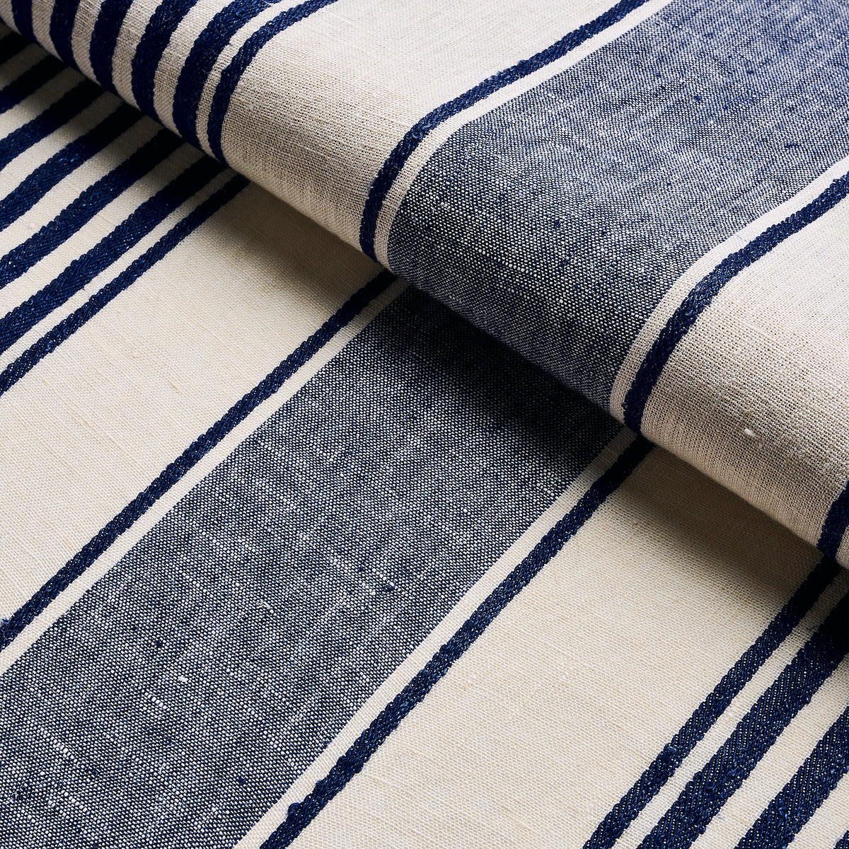 Striped linen fabric - LinenDreamShop