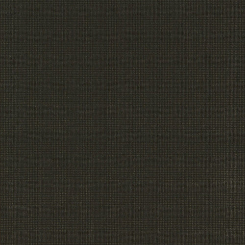 SCHUMACHER GLEN PLAID VELVET FABRIC 66750 / BLACK WALNUT