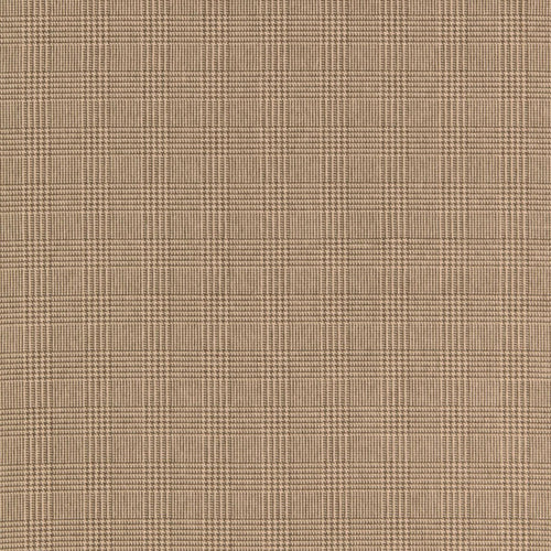 SCHUMACHER GLEN PLAID VELVET FABRIC 66752 / ANTELOPE