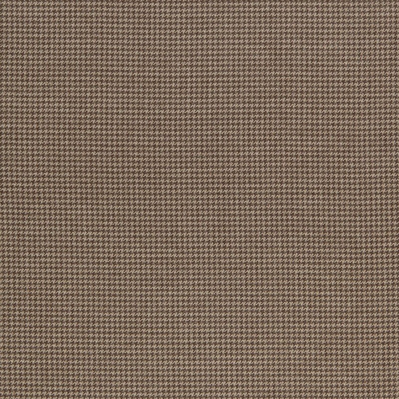 SCHUMACHER HUSTON WOOL HOUNDSTOOTH FABRIC 66780 / SABLE