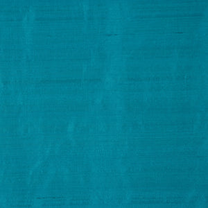 Pure Handwoven Silk Dupioni Drapery Fabric Blue Aqua / Catalina