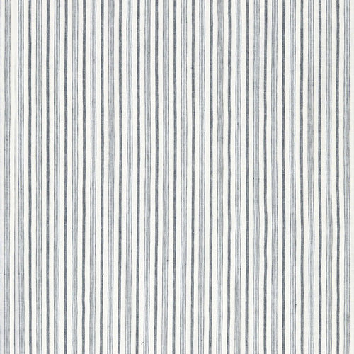 SCHUMACHER MUIR LINEN SHEER FABRIC 67220 / DENIM