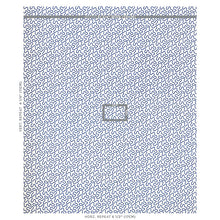Load image into Gallery viewer, SCHUMACHER MEANDER EMBROIDERY FABRIC 67603 / BLUE ON IVORY