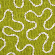 Load image into Gallery viewer, SCHUMACHER MEANDER EMBROIDERY FABRIC 67604 / LEAF