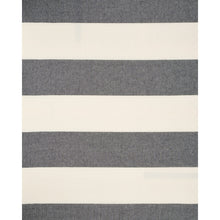 Load image into Gallery viewer, SCHUMACHER VISTA LINEN STRIPE FABRIC 67944 / CARBON AND WHITE