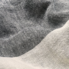 Load image into Gallery viewer, SCHUMACHER VISTA LINEN STRIPE FABRIC 67944 / CARBON AND WHITE