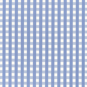 SCHUMACHER BERMUDA CHECK FABRIC 68064 / CORNFLOWER