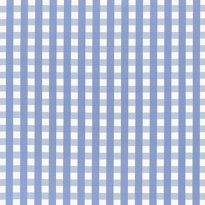 SCHUMACHER BERMUDA CHECK FABRIC 68064 / CORNFLOWER