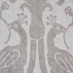 Schumacher Anna Damask Fabric 68436 / Grey