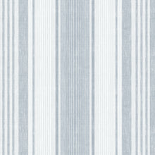 Load image into Gallery viewer, Schumacher Linen Stripe Wallpaper 6860 / Blue