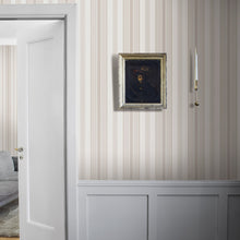 Load image into Gallery viewer, Schumacher Stockholm Stripe Wallpaper 6880 / Sand And Gold