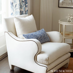 SCHUMACHER MADELEINE VELVET FABRIC / MIDNIGHT