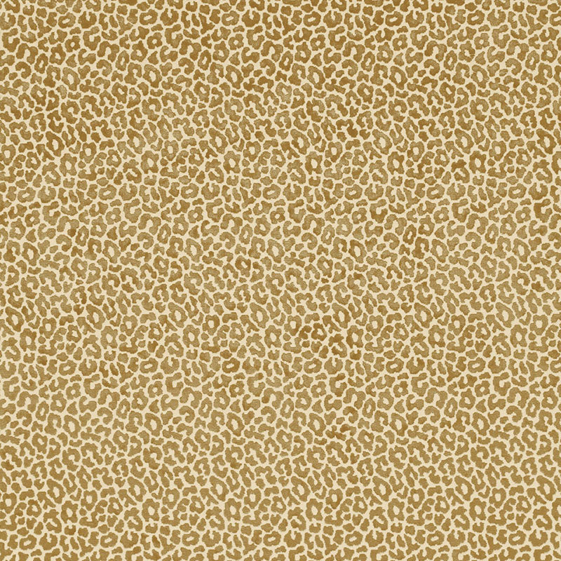 SCHUMACHER MADELEINE VELVET FABRIC / CAMEL