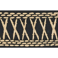 Load image into Gallery viewer, Schumacher Tikki Tape Trim 69300 / Lava Black