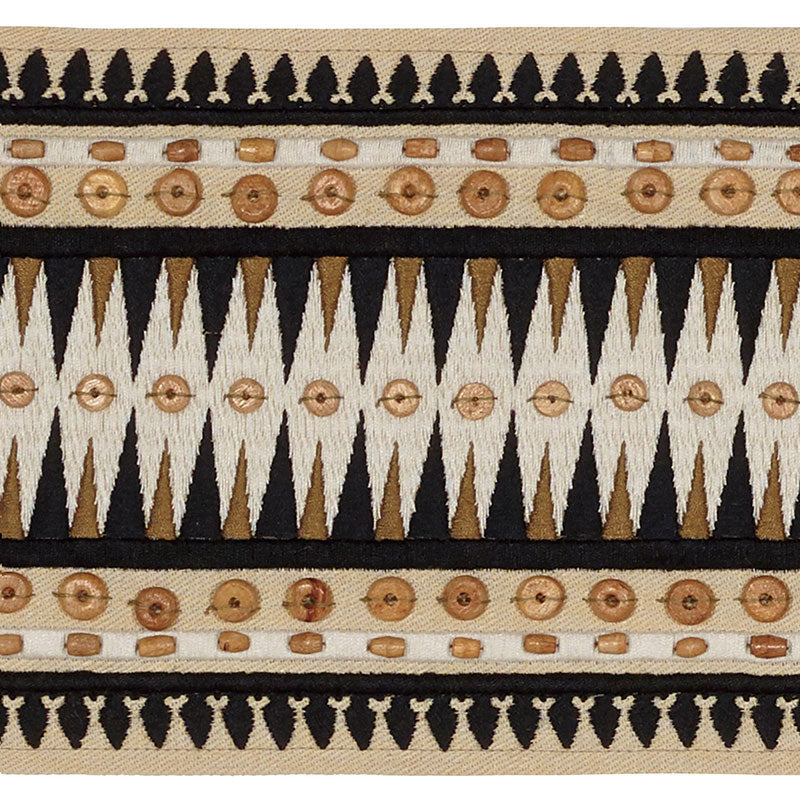 Schumacher Tahiti Tape Trim 69310 / Lava Black