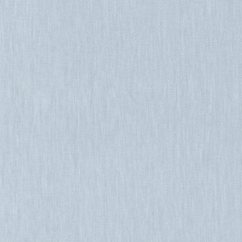 SCHUMACHER LANGE GLAZED LINEN FABRIC / SKY