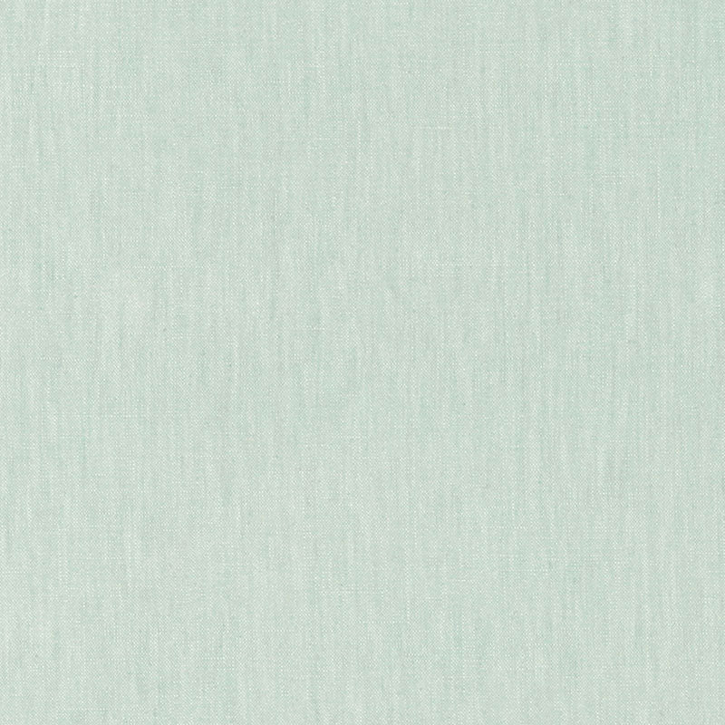 SCHUMACHER LANGE GLAZED LINEN FABRIC / AQUAMARINE