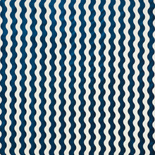 Load image into Gallery viewer, SCHUMACHER THE WAVE VELVET FABRIC 69423 / NAVY