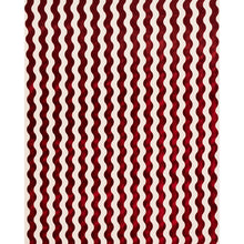 Load image into Gallery viewer, SCHUMACHER THE WAVE VELVET FABRIC 69427 / RED