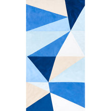 Load image into Gallery viewer, SCHUMACHER CUBIST SILK COTTON FABRIC 69454 / BLUE