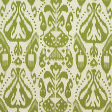 Load image into Gallery viewer, SCHUMACHER KIVA EMBROIDERED IKAT FABRIC 69483 / GRASS