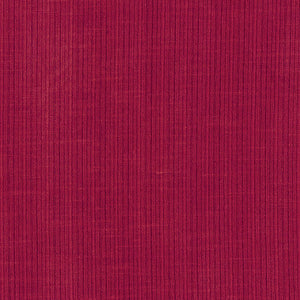 SCHUMACHER ANTIQUE STRIE VELVET FABRIC / CRIMSON