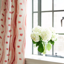 Load image into Gallery viewer, Lee Jofa Ikat Stripe Fabric / Coral