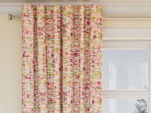 Load image into Gallery viewer, Heavy Duty Magenta Green Mustard Coral Pink White Abstract Upholstery Drapery Fabric
