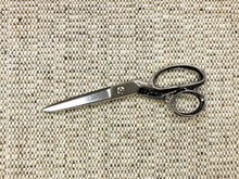 Load image into Gallery viewer, 1.25 Yds Designer Reversible Woven Water &amp; Stain Resistant Beige Cream Brown Black Mustard Wool Tweed MCM Upholstery Fabric