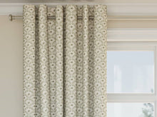 Load image into Gallery viewer, Heavy Duty Floral Brocade Seafoam Green Ivory Brown Upholstery Drapery Fabric