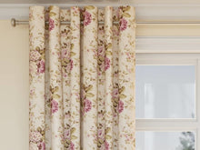 Load image into Gallery viewer, Beige Green Purple Lilac Floral Upholstery Drapery Fabric