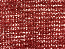 Load image into Gallery viewer, Crypton Stain Water Resistant Mid Century Modern Tweed Chenille Rose Pink Blush Red Upholstery Fabric RMCR VI