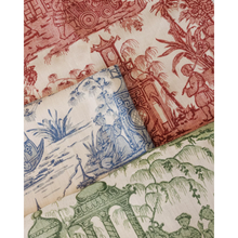 Load image into Gallery viewer, Lee Jofa Pagoda Toile Fabric / Garnet