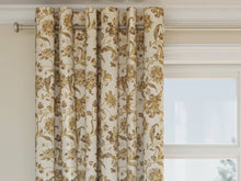 Load image into Gallery viewer, Heavy Duty Floral Beige Ivory Gold Brown Upholstery Drapery Fabric