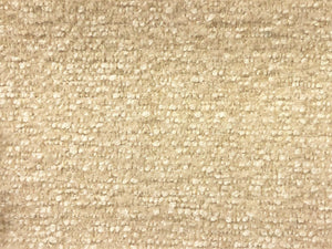 Crypton Stain Water Resistant Mid Century Modern Tweed Chenille Off White Ivory Beige Upholstery Fabric RMCR III