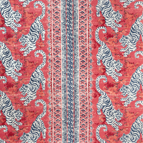 Lee Jofa Bongol Print Fabric / Poppy