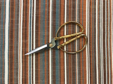 Load image into Gallery viewer, Mark Alexander - Vista - M585/05 Berry Indoor Outdoor Linen Blend Mocha Brown Beige Teal Grey Cream Burnt Orange Upholstery Drapery Fabric