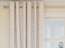 Load image into Gallery viewer, Beige Pink Turquoise Blue Orange Green Purple Embroidered Polka Dot Upholstery Drapery Fabric