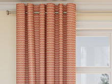 Load image into Gallery viewer, Heavy Duty Cream Orange Coral Abstract Geometric Upholstery Drapery Fabric