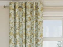 Load image into Gallery viewer, Heavy Duty Floral Seafoam Blue Beige Green Upholstery Drapery Fabric