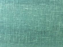 Load image into Gallery viewer, 118&quot; Wide Designer Linen Poly Sheer Textured Drapery Fabric for Window Treatments Aqua Blue Denim Seafoam Green / Spa Marine Mineral Lagoon Scuba