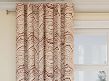 Load image into Gallery viewer, Heavy Duty Cream Purple Mauve Taupe Geode Abstract Upholstery Drapery Fabric