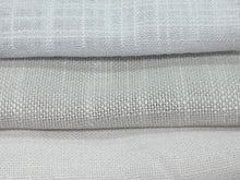 Load image into Gallery viewer, Faux Linen Textured White Pearl Snow White Drapery Fabric