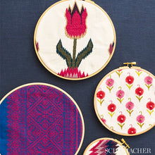 Load image into Gallery viewer, SCHUMACHER AVODICA EMBROIDERY FABRIC 70211 / AZALEA